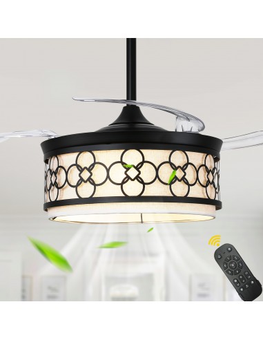 Oaks Aura 42" Black Ceiling Fan with...