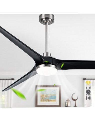 72" Solid Wood Ceiling Fan with...