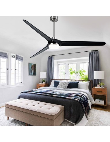 72" Solid Wood Ceiling Fan with...