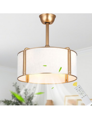 Oaks Aura 20” Fabric Drum Ceiling Fan...