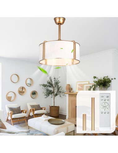 Oaks Aura 20” Fabric Drum Ceiling Fan...