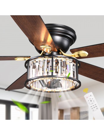 52" Black Crystal Ceiling... 2