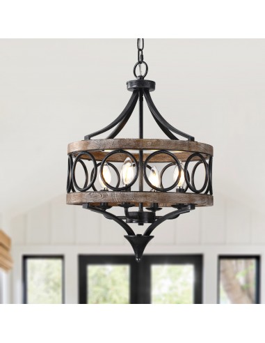 16" Rustic Farmhouse Solid Wood...