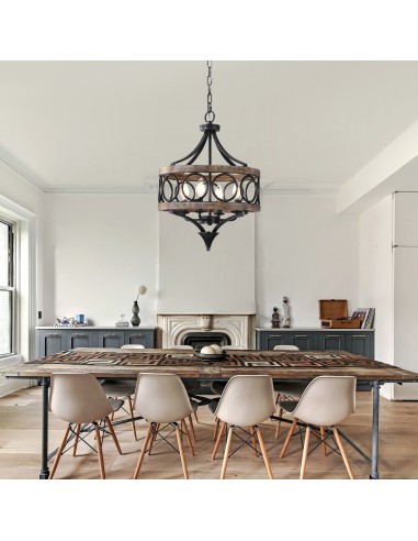 16" Rustic Farmhouse Solid Wood...