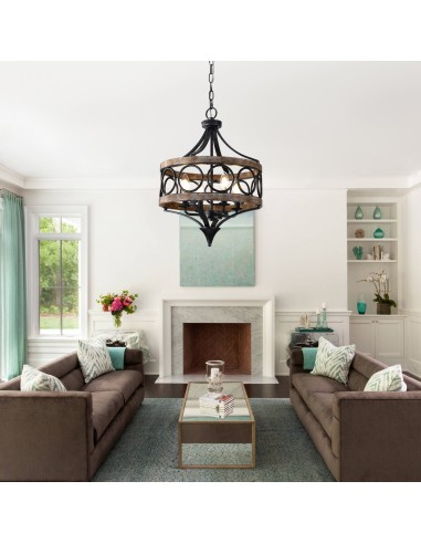 16" Rustic Farmhouse Solid Wood...