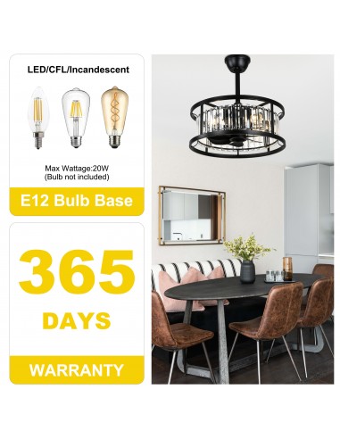 Oaks Aura 20" Matte Black Crystal...