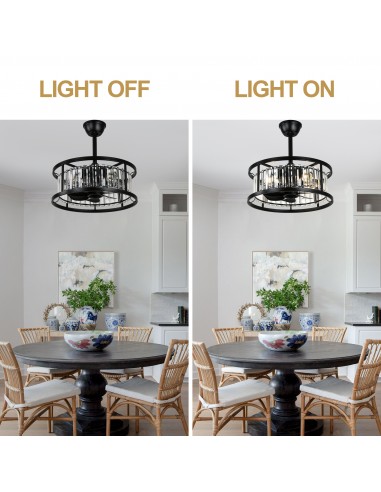 Oaks Aura 20" Matte Black Crystal...