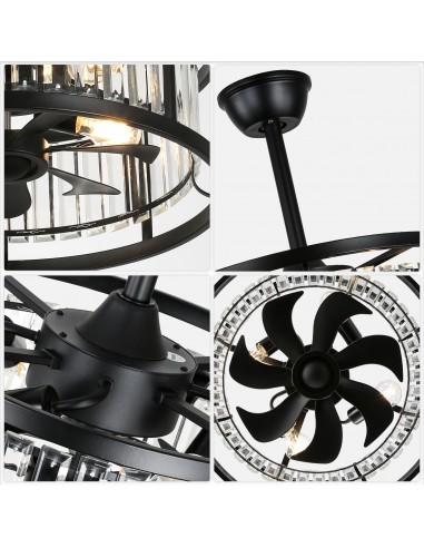 Oaks Aura 20" Matte Black Crystal...