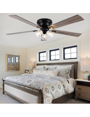 60" Vintage 5-Blade Flush Mount...