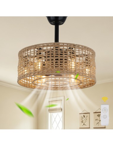 Oaks Aura 20" Rattan Boho Caged...
