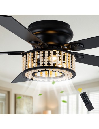 Oaks Aura 52" Wood Beaded...