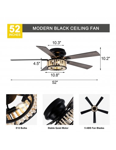 Oaks Aura 52" Wood Beaded Flush Mount...