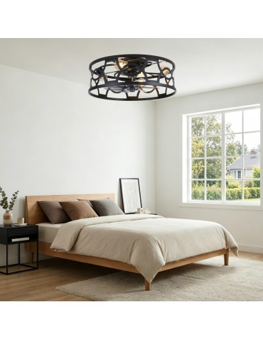 Oaks Aura 20" Caged Flush Mount...