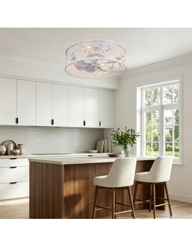 Oaks Aura 20" Caged Flush Mount...