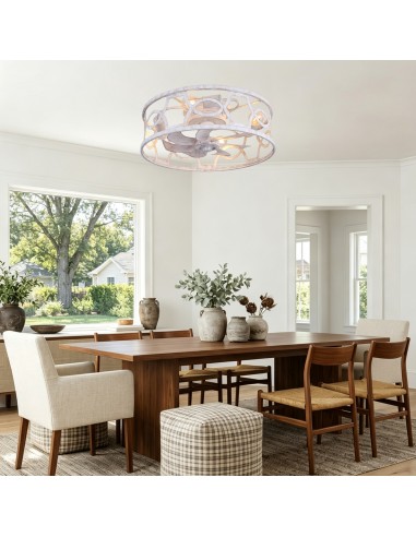 Oaks Aura 20" Caged Flush Mount...