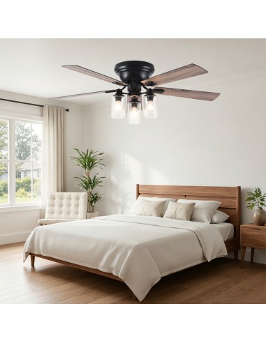 Oaks Aura 52" 5-Blade Farmhouse Flush...