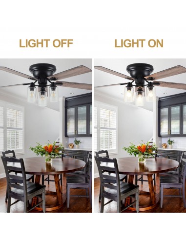 Oaks Aura 52" 5-Blade Farmhouse Flush...