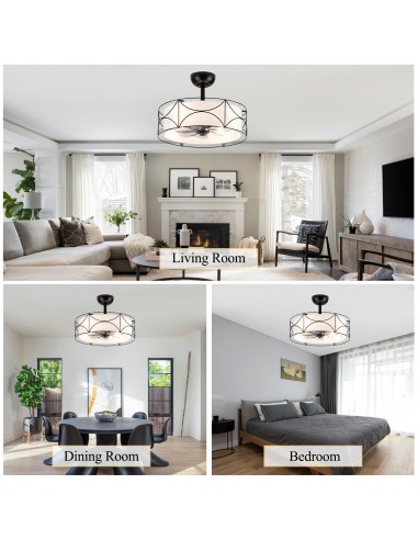 Oaks Aura 20" Modern Ceiling Fan with...