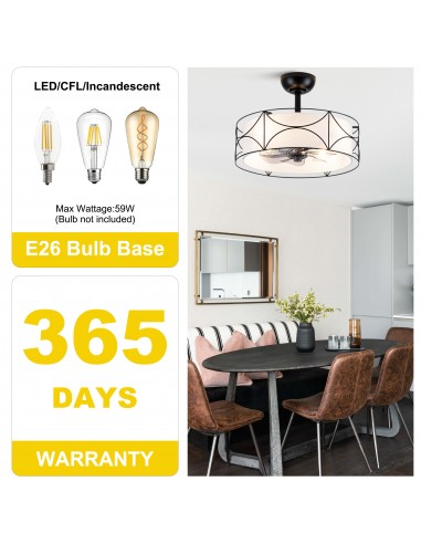 Oaks Aura 20" Modern Ceiling Fan with...