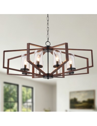 Oaks Aura 35" Farmhouse Geometric...