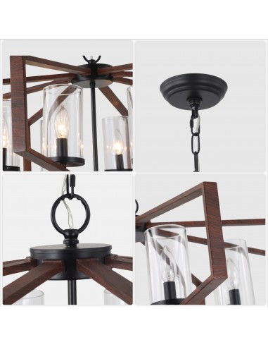 Oaks Aura 35" Farmhouse Geometric...