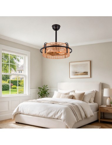 Oaks Aura 20" Boho Caged Ceiling Fan...