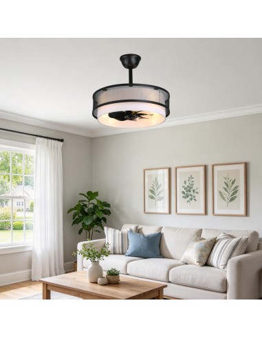 Oaks Aura 20" Boho Caged Ceiling Fan...