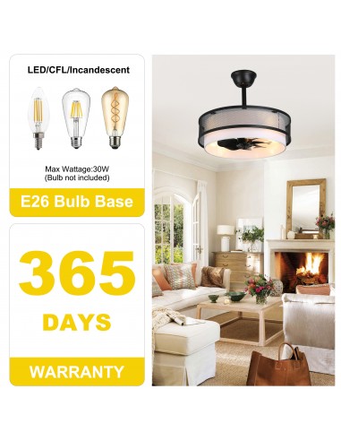 Oaks Aura 20" Boho Caged Ceiling Fan...
