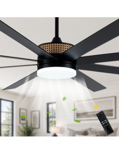 Oaks Aura 72" 8-Blade Large Modern...