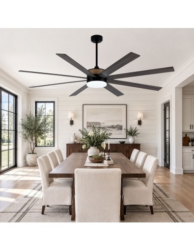 Oaks Aura 72" 8-Blade Large Modern...