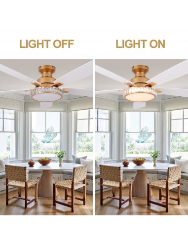 Oaks Aura 52" 5-Blade Crystal Flush...