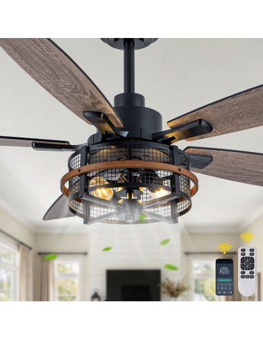 Oaks Aura 52" Farmhouse Caged Ceiling...