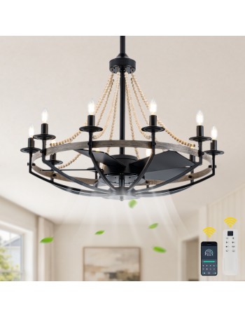 Oaks Aura 35" Boho Wood...