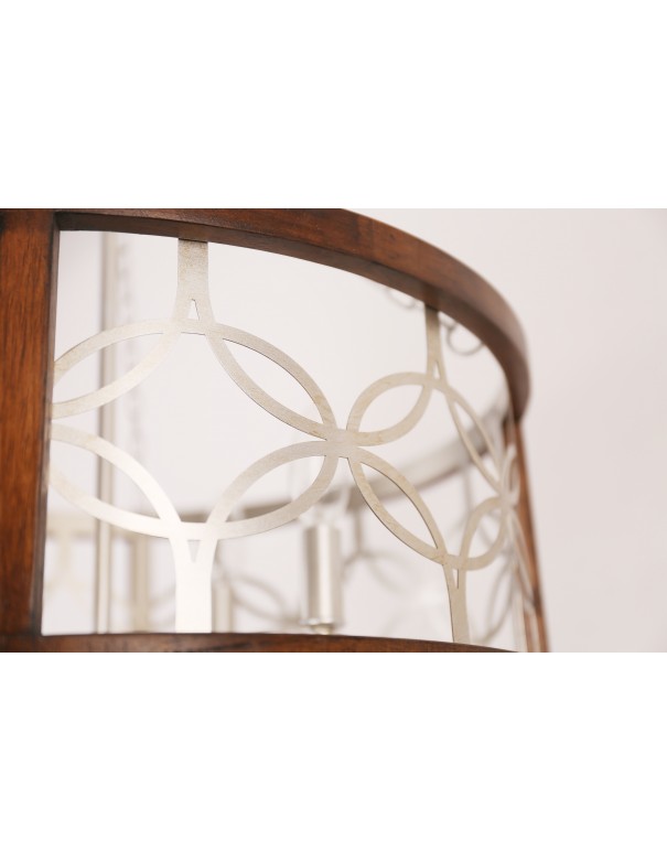 Oaks Aura 4-Light French Country Drum...